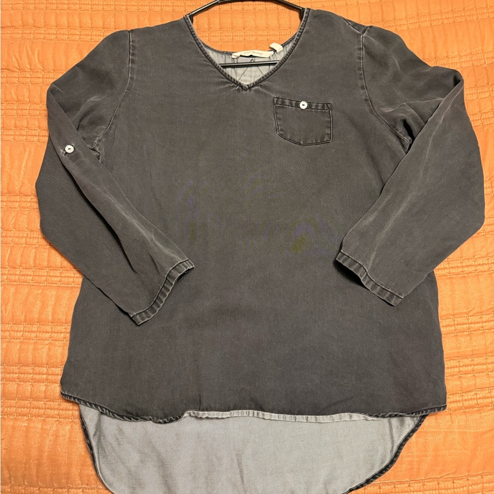 Soft Surroundings Charcoal Knit Top
